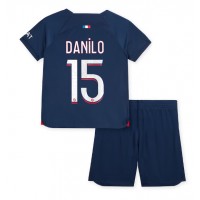 Dječji Nogometni Dres Paris Saint-Germain Danilo Pereira #15 Domaci 2023-24 Kratak Rukav (+ Kratke hlače)